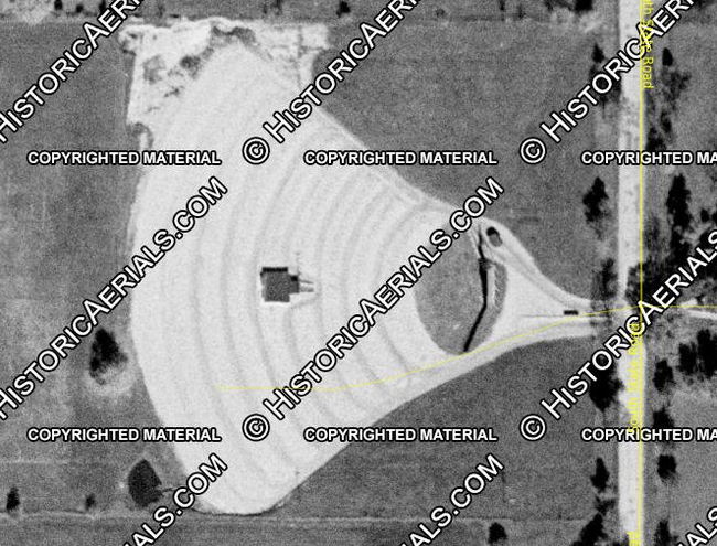 Ionia Drive-In Theatre - 1955 Aerial (newer photo)